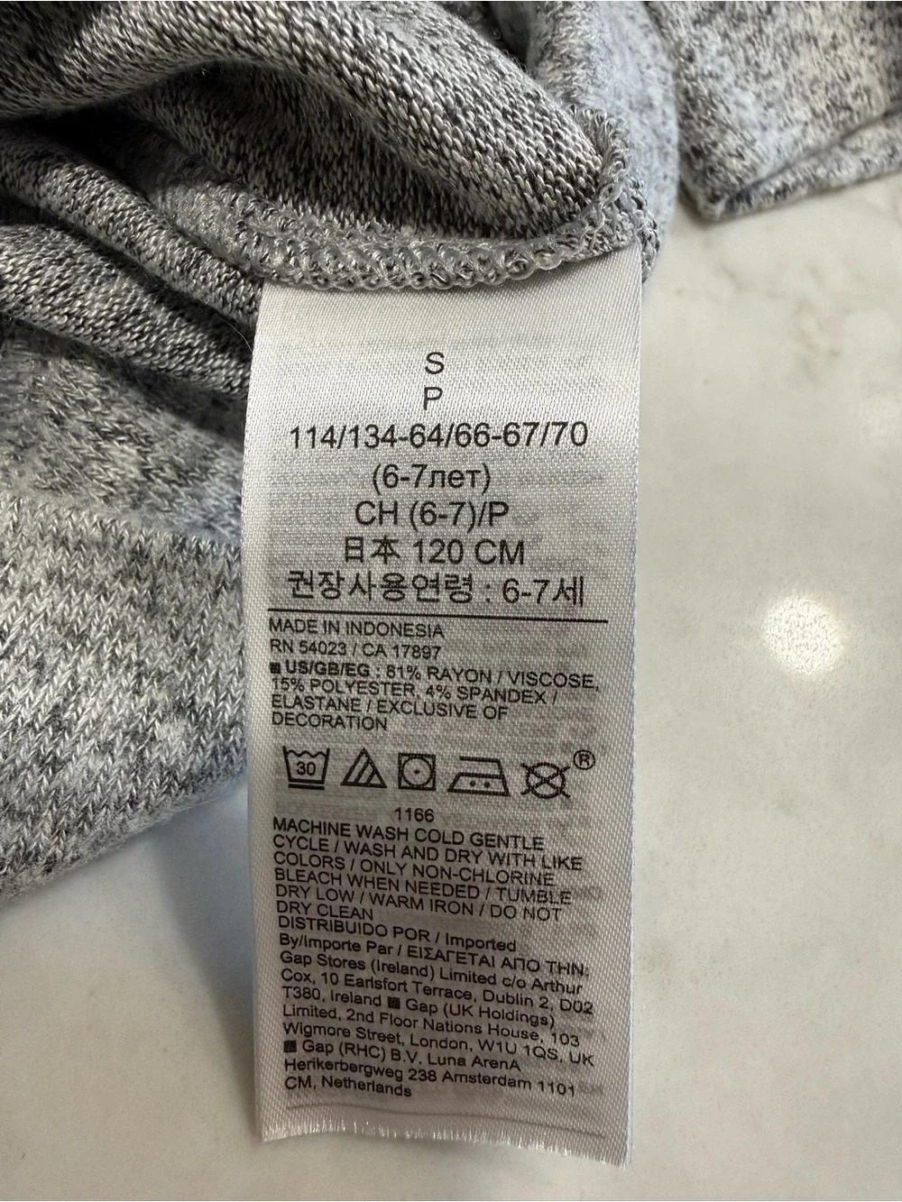 GAP Kids Heather Gray Marled Sweatshirt & Jogger Set